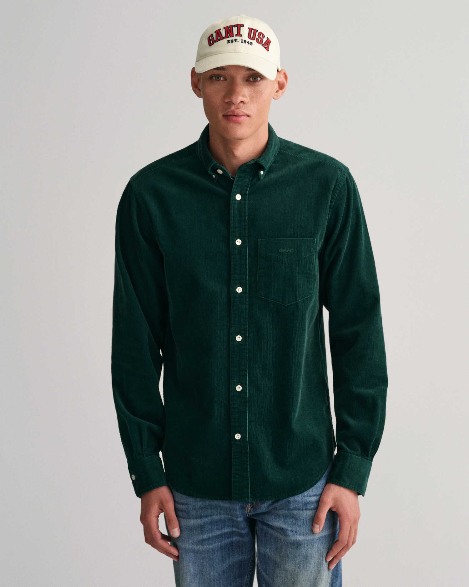 Reg Ut Corduroy Shirt-Skjorter-Gant-Aandahls