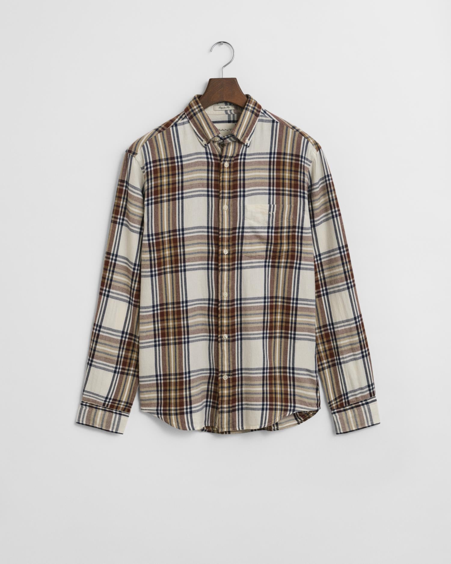 Reg Windblown Flannel Check Shirt-Skjorte-Gant-Aandahls