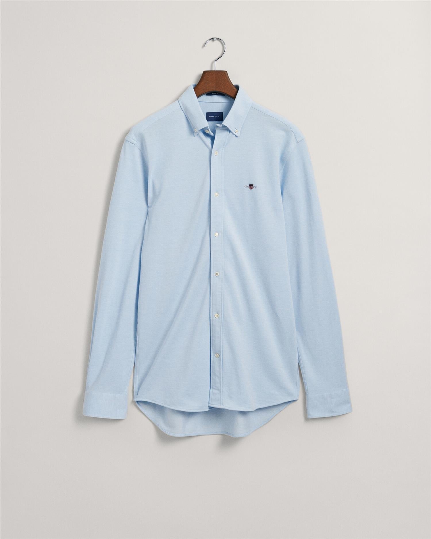 Reg jersey pique shirt-Skjorter-Gant-Aandahls