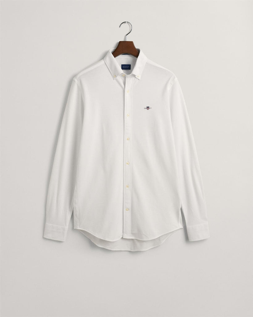 Reg jersey pique shirt-Skjorter-Gant-Aandahls
