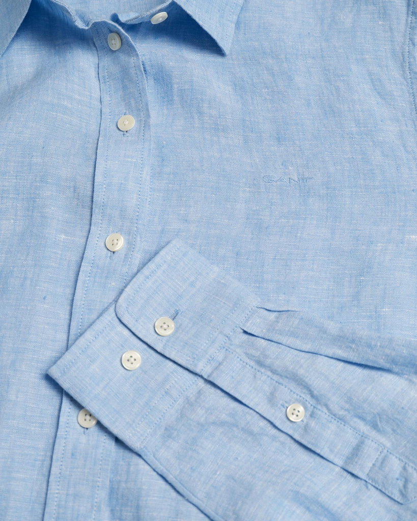 Reg linen chambray shirt-Skjorter-Gant-Aandahls