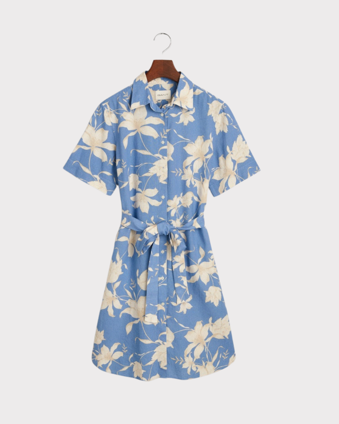 Reg linen floral print dress-Kjole-Gant-Aandahls