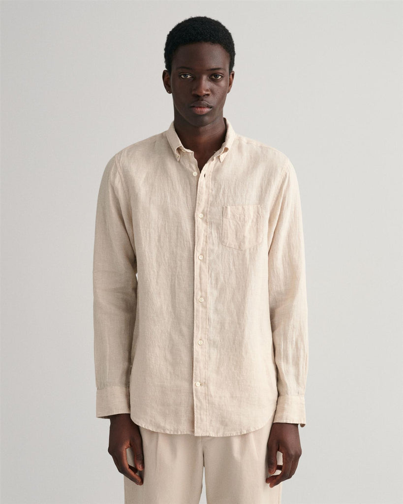 Reg linen shirt-Skjorter-Gant-Aandahls