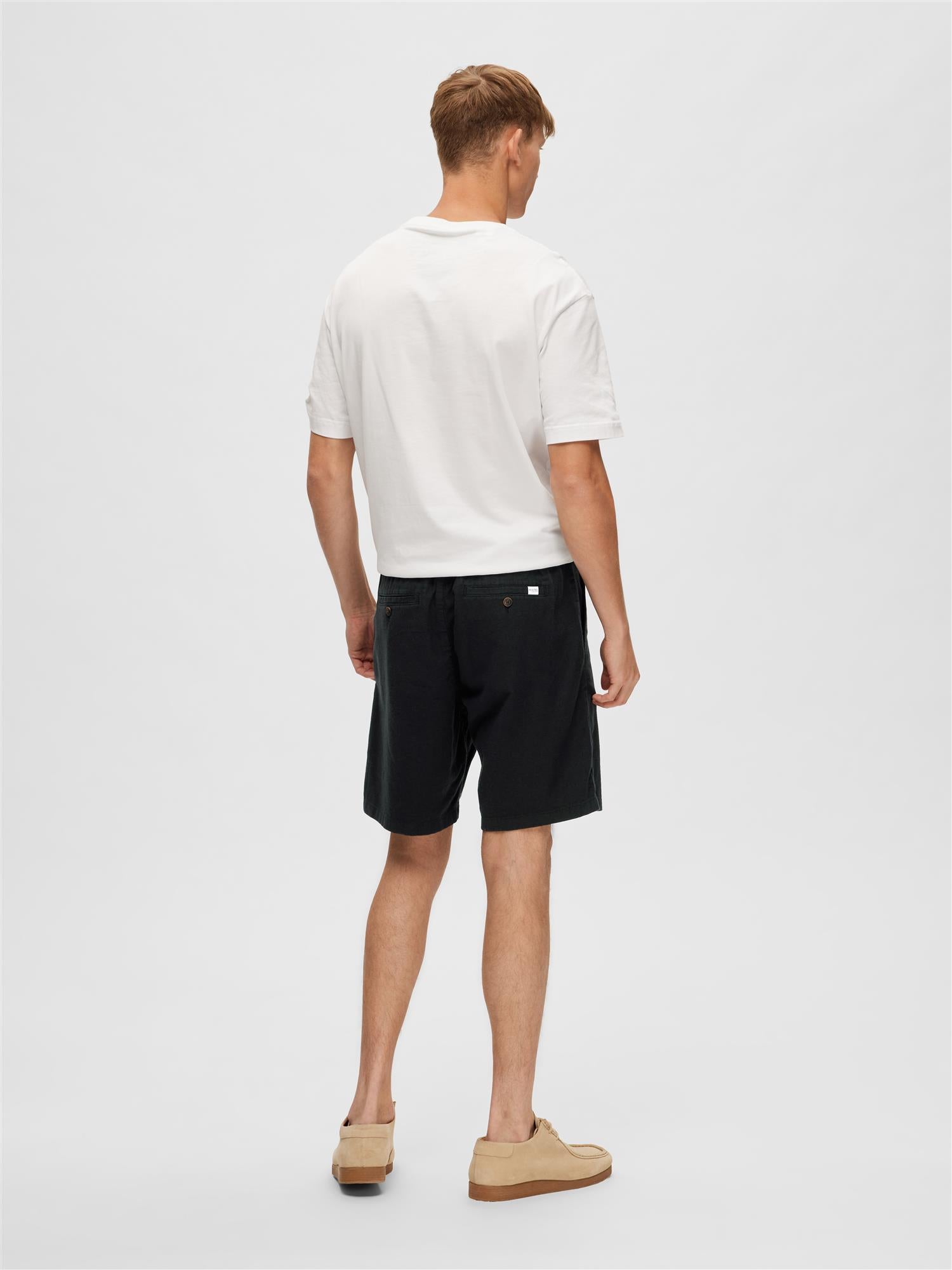 Regular-Brody Linen Shorts Noos-Shorts-Selected Homme-Aandahls