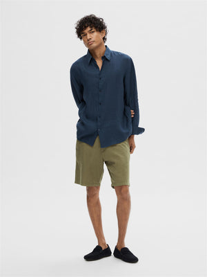 Regular-Brody Linen Shorts Noos-Shorts-Selected Homme-Aandahls