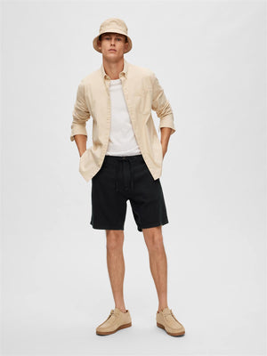 Regular-Brody Linen Shorts Noos-Shorts-Selected Homme-Aandahls