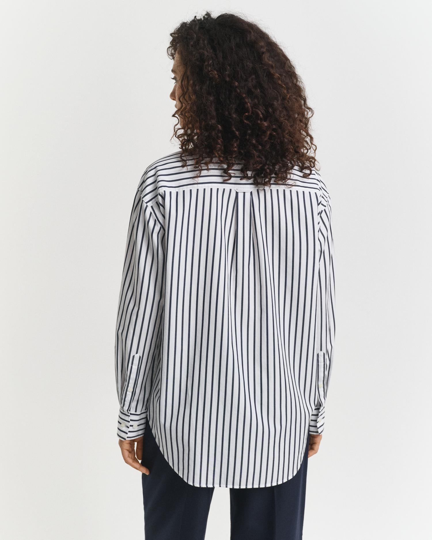 Rel Classic Poplin Striped Shirt-Skjorte-Gant-Aandahls