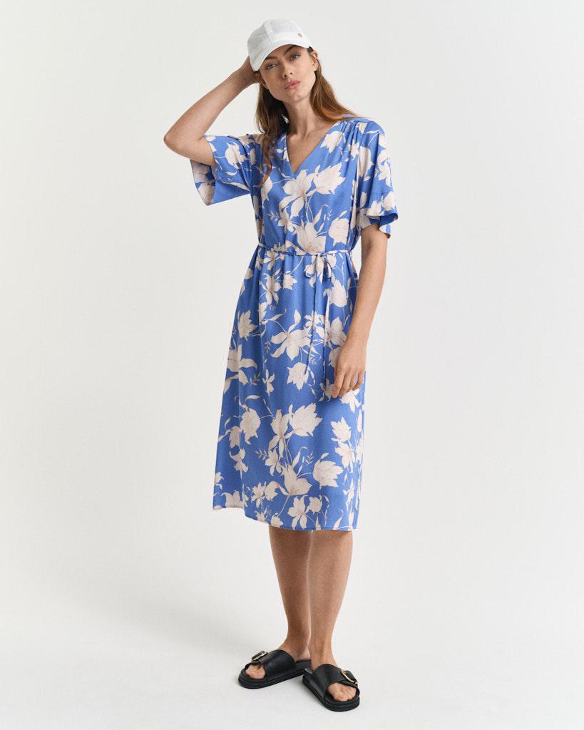 Rel Floral Print SS Dress-Kjole-Gant-Aandahls