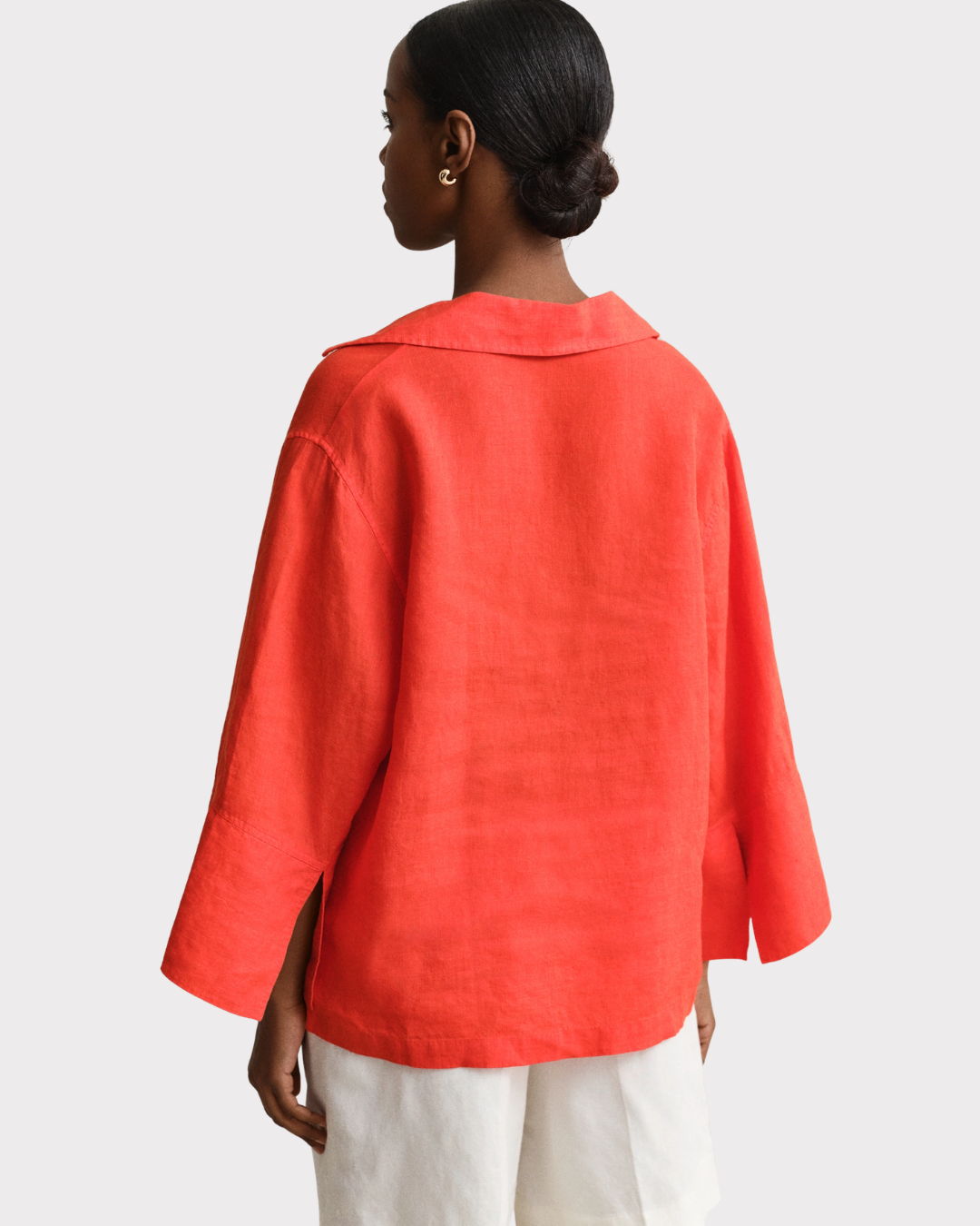 Rel Linen Popover Shirt-Overdel-Gant-Aandahls