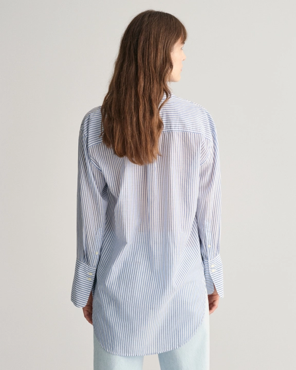 Rel Wide Cuff Striped Shirt-Skjorte-Gant-Aandahls