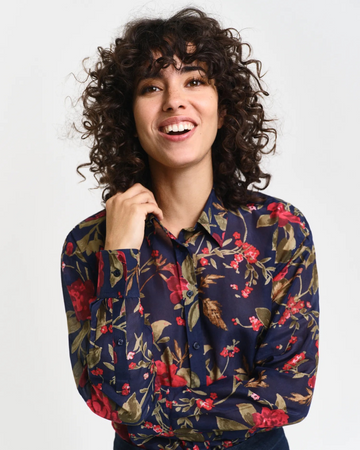 Rel rose print shirt-Skjorte-Gant-Aandahls