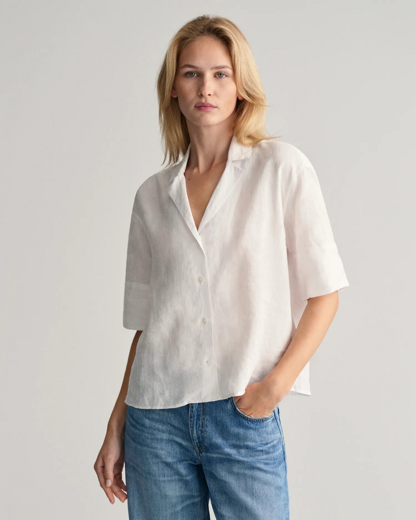 Rel ss linen shirt-Skjorte-Gant-Aandahls