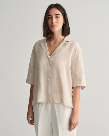 Rel ss linen shirt-Skjorte-Gant-Aandahls