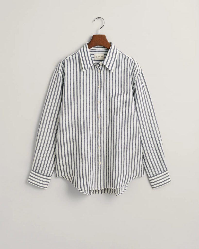 Rel striped linen shirt-Skjorte-Gant-Aandahls