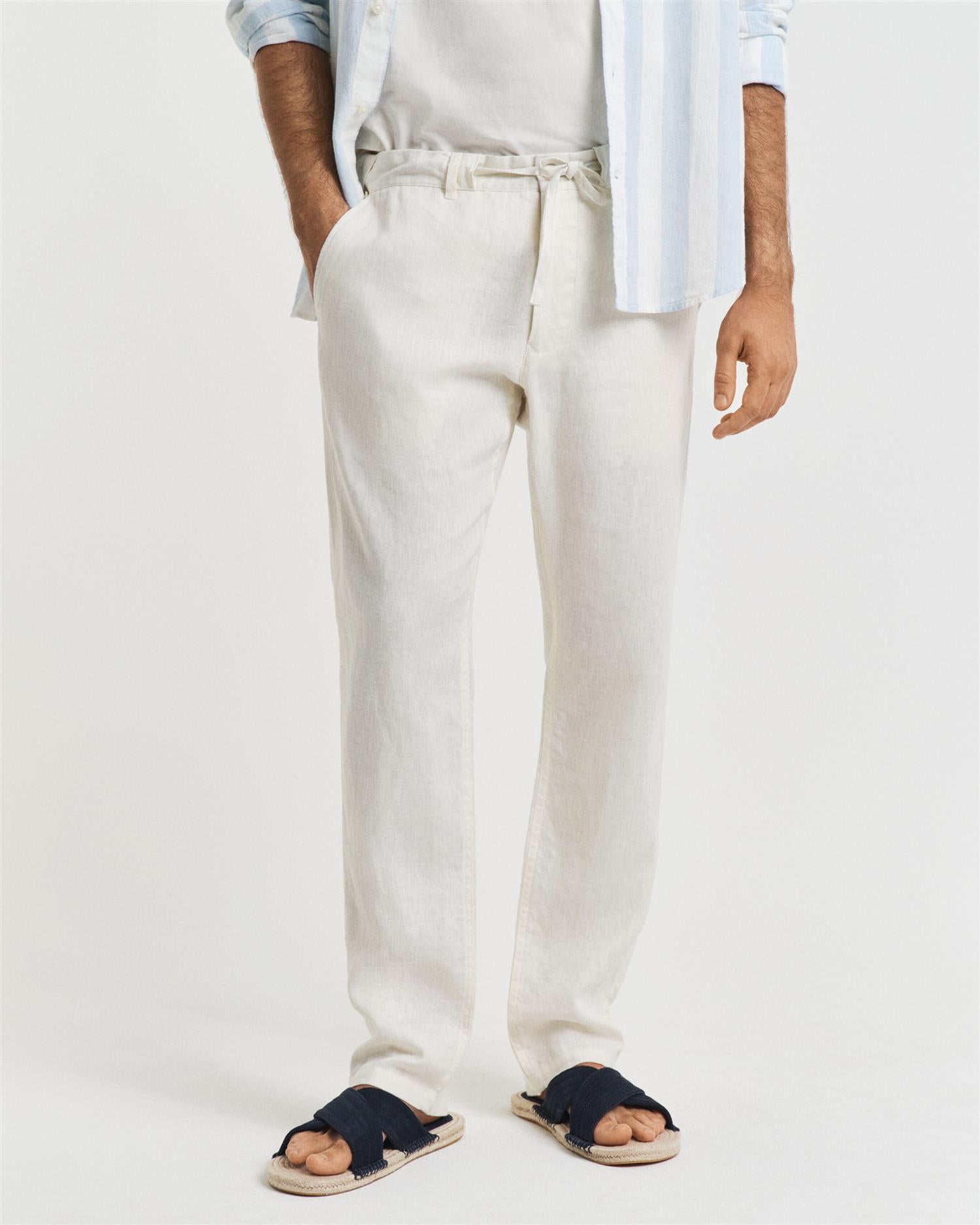 Relaxed Linen DS Pants-Bukse-Gant-Aandahls