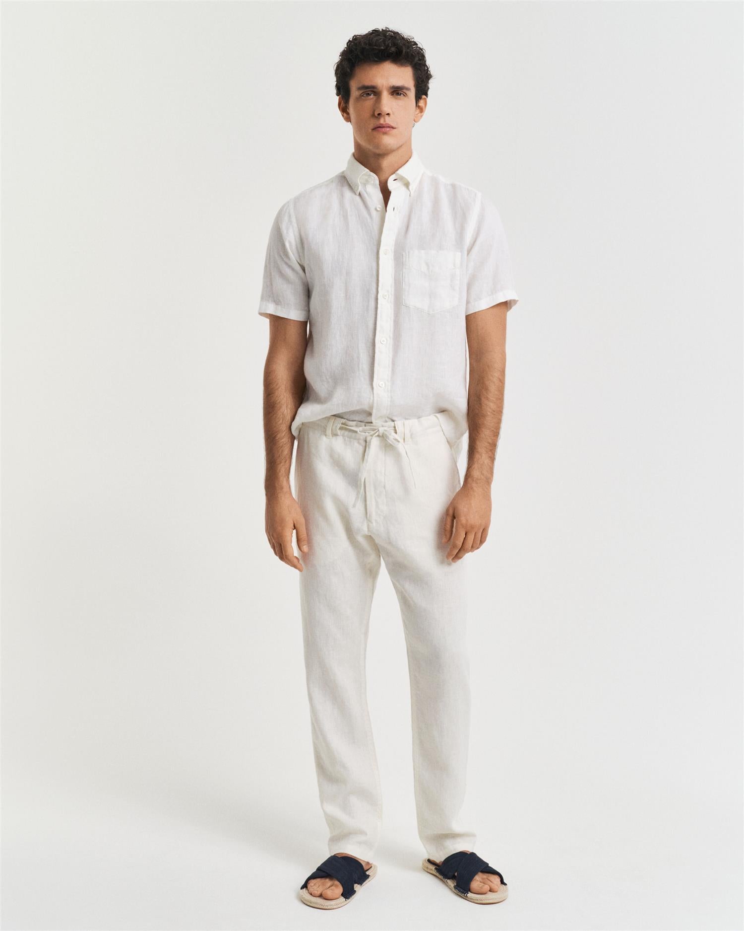 Relaxed Linen DS Pants-Bukse-Gant-Aandahls