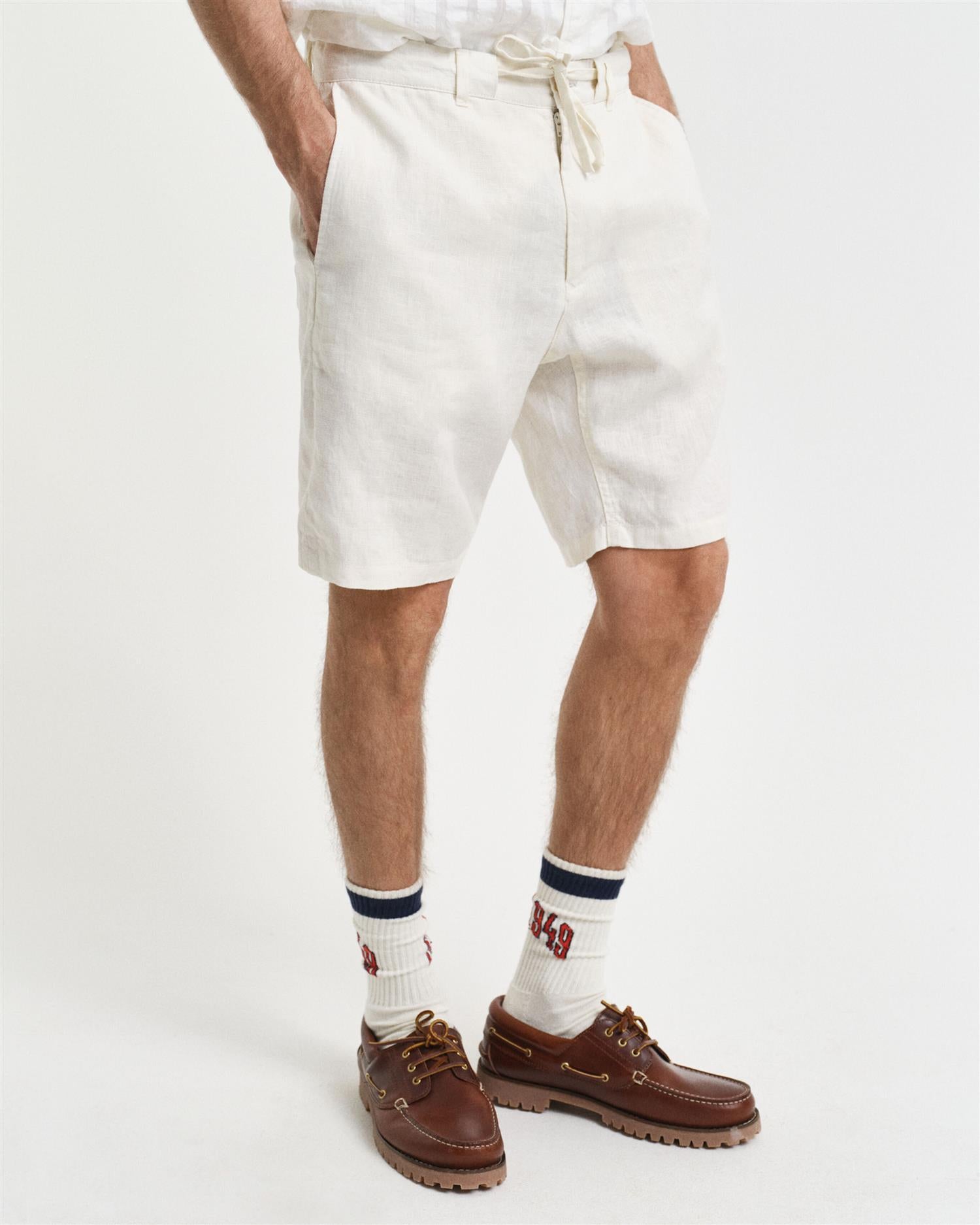 Relaxed Linen Ds Shorts-Shorts-Gant-Aandahls