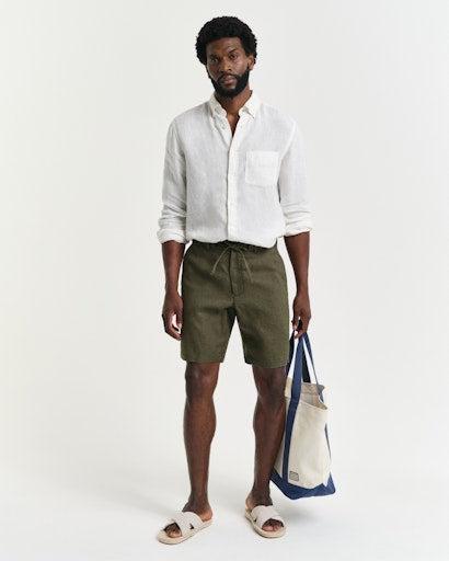 Relaxed Linen Ds Shorts-Shorts-Gant-Aandahls