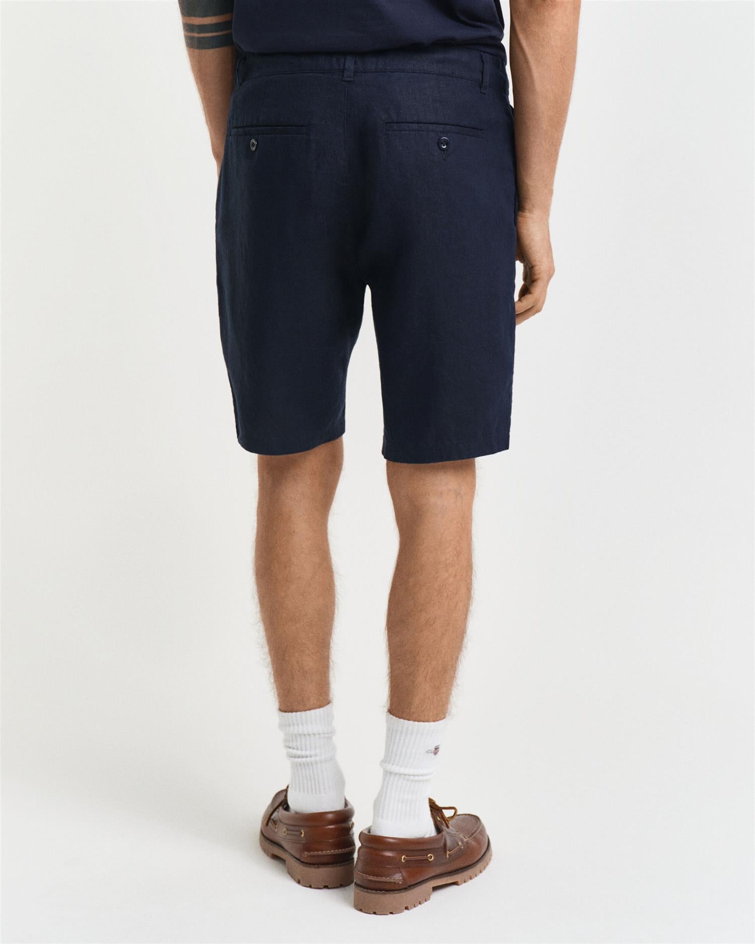 Relaxed Linen Ds Shorts-Shorts-Gant-Aandahls
