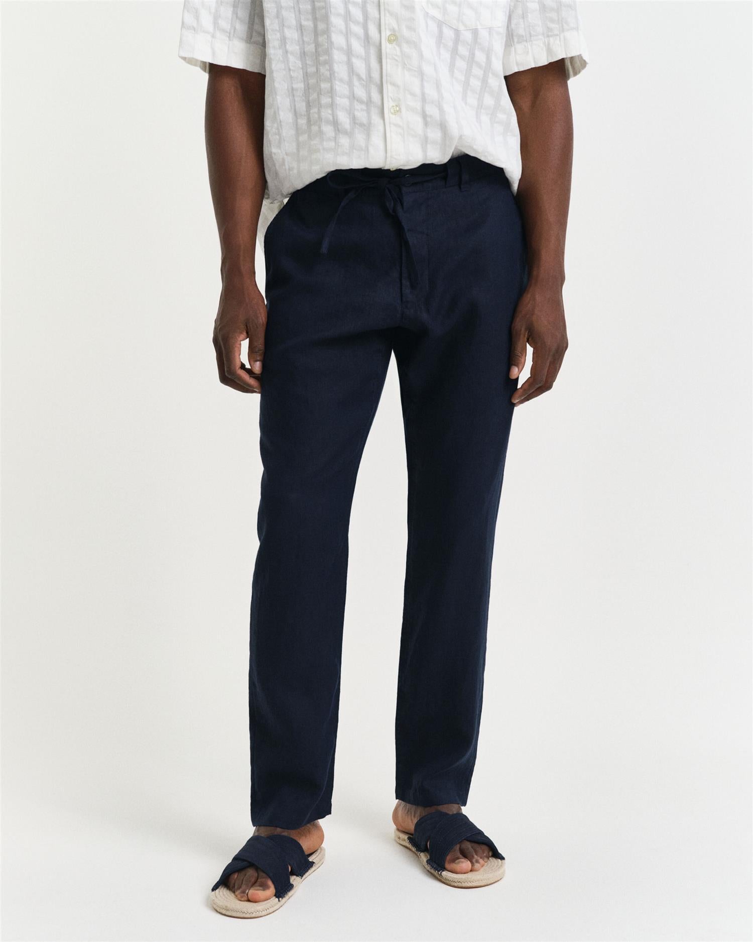 Relaxed Linen Pants-Bukse-Gant-Aandahls