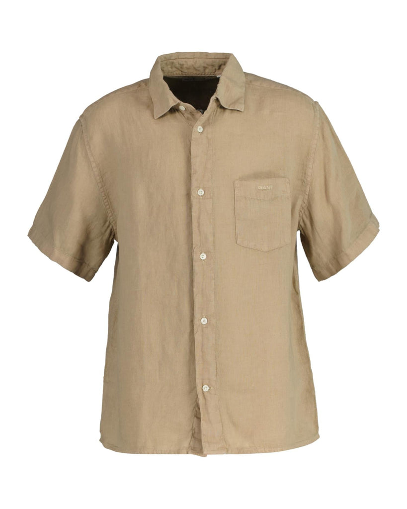 Relaxed linen ss shirt-Skjorte-Gant-Aandahls