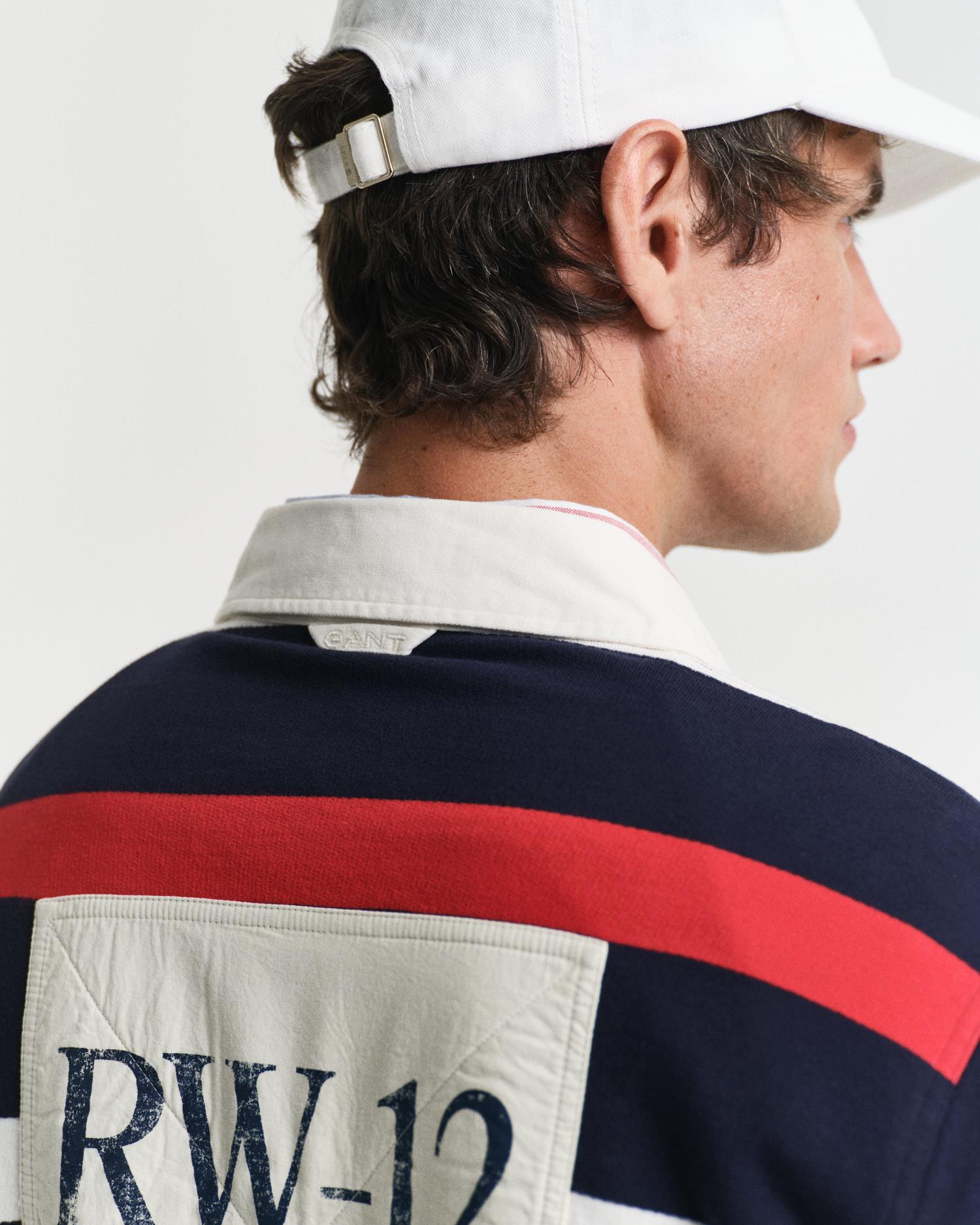 Retro Stripet Heavy Rugger-Genser-Gant-Aandahls