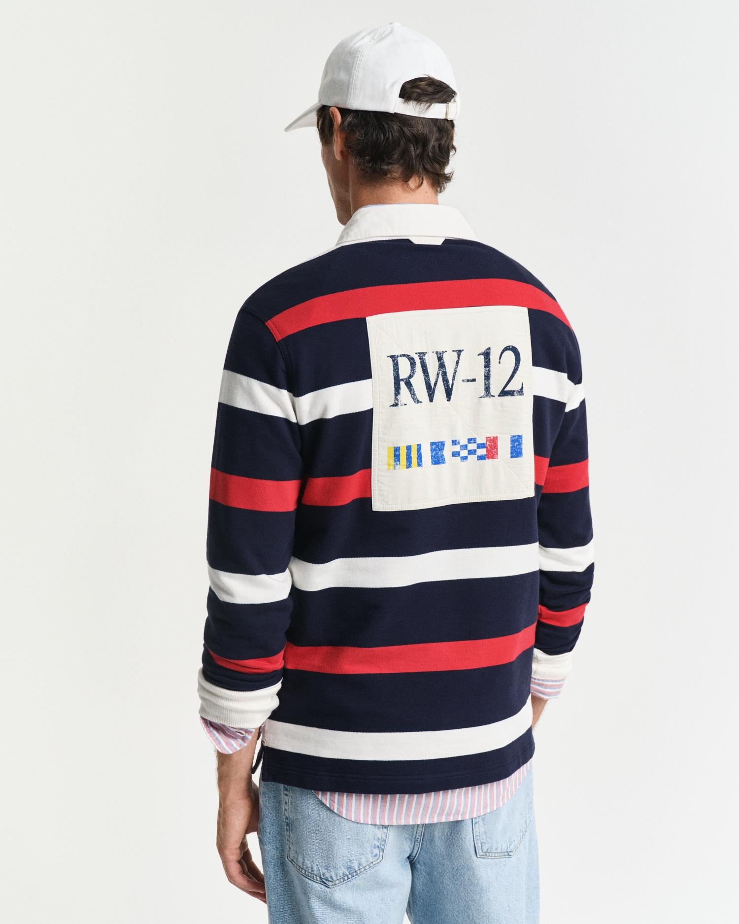 Retro Stripet Heavy Rugger-Genser-Gant-Aandahls