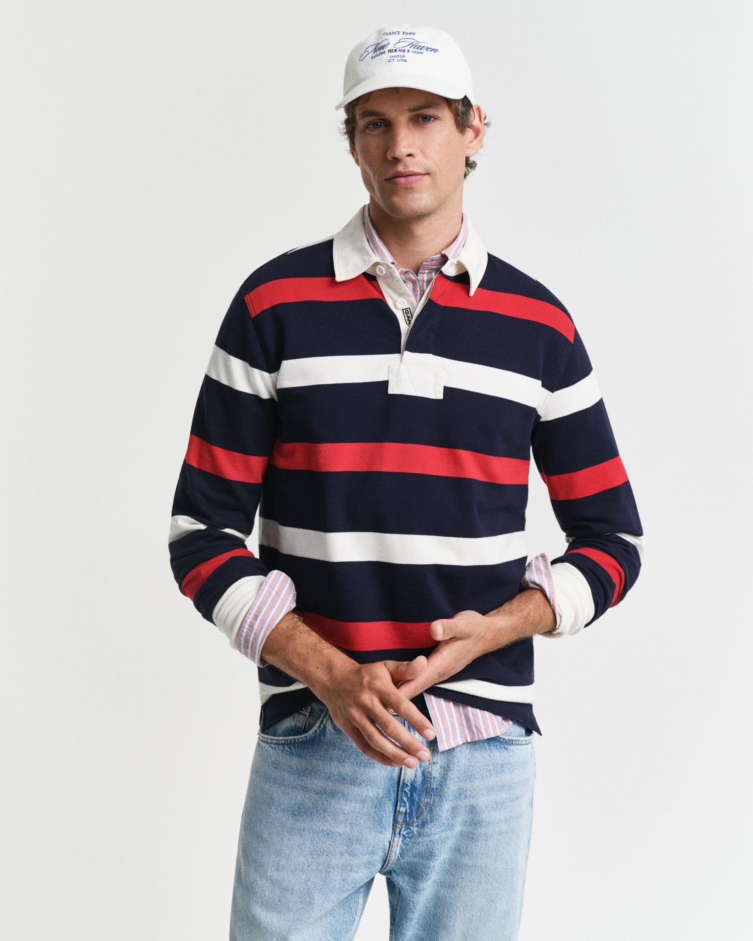 Retro Stripet Heavy Rugger-Genser-Gant-Aandahls