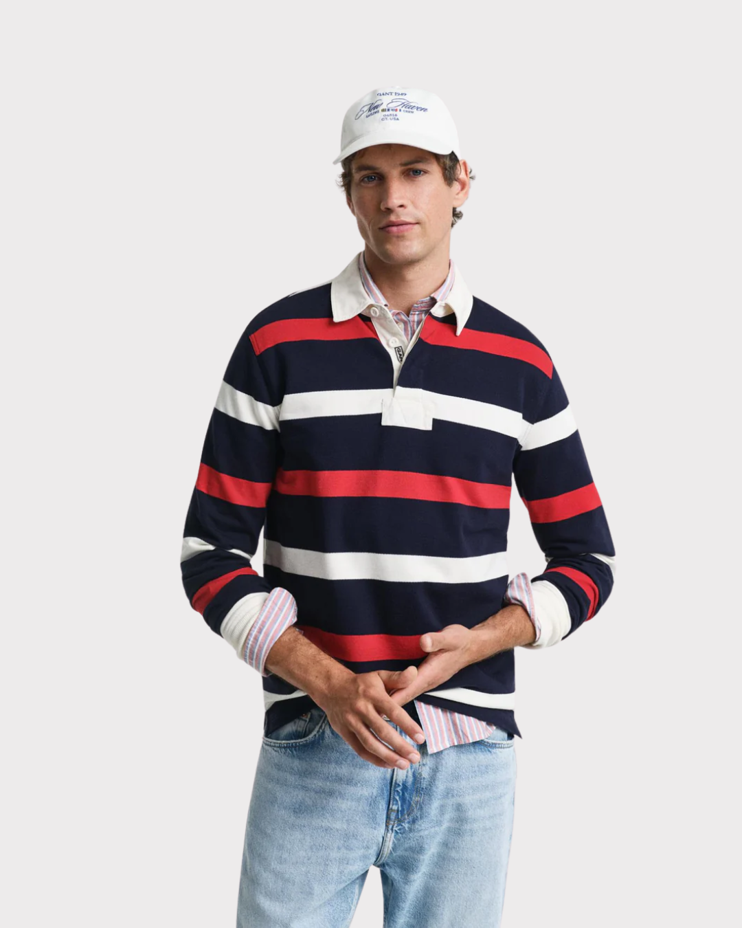 Retro Stripet Heavy Rugger-Genser-Gant-Aandahls