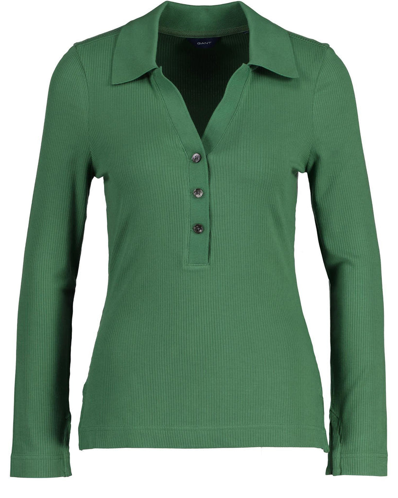 Rib polo ls top-Genser-Gant-Aandahls