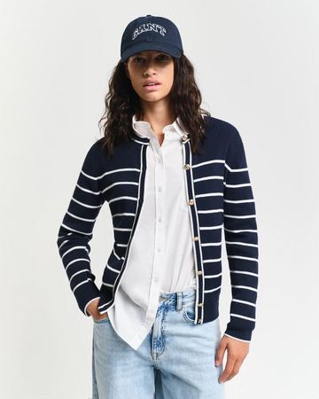 Ribbed breton cardigan-Cardigan-Gant-Aandahls