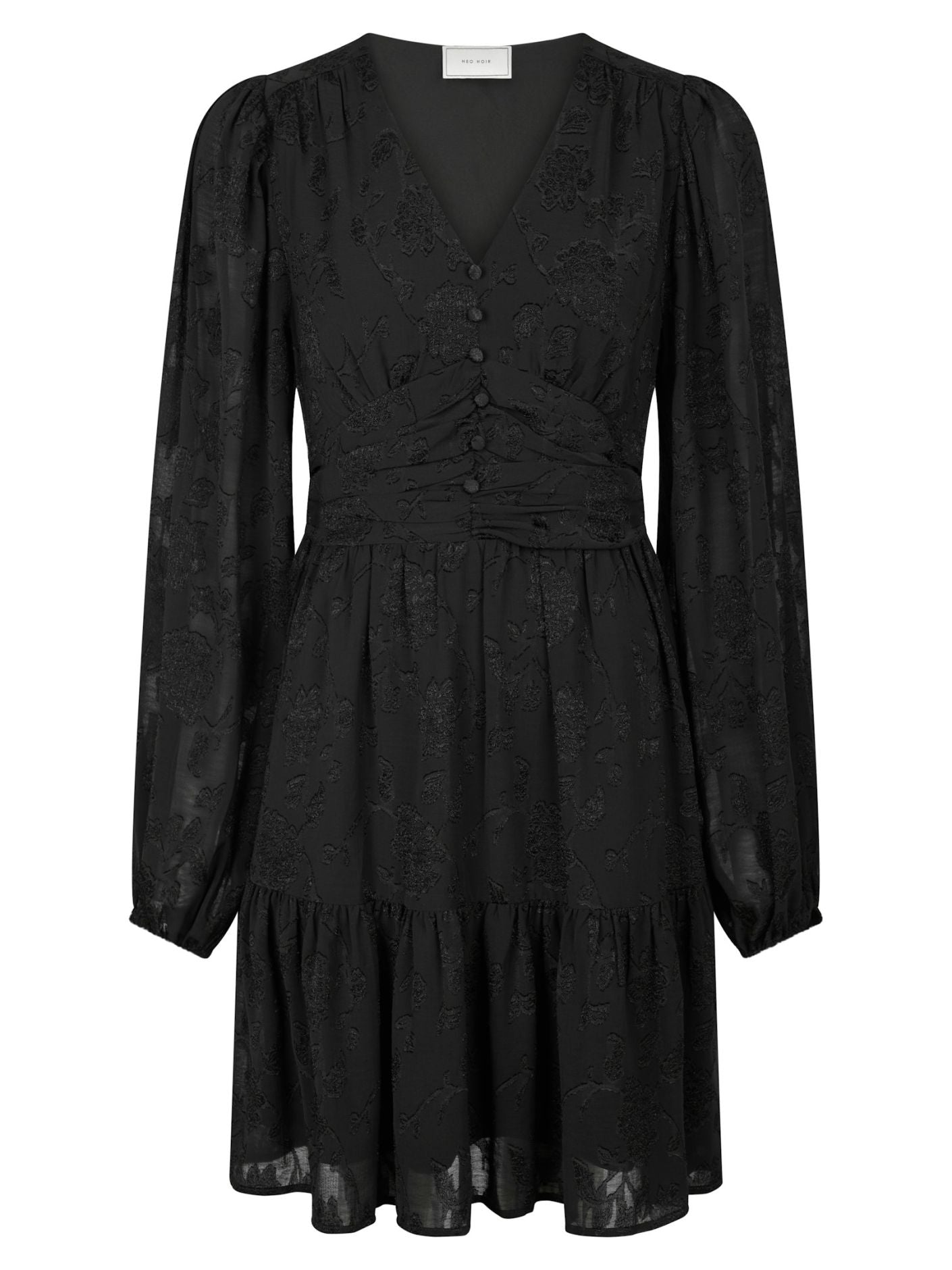 Rihana Burnout Dress-Kjole-Neo Noir-Aandahls