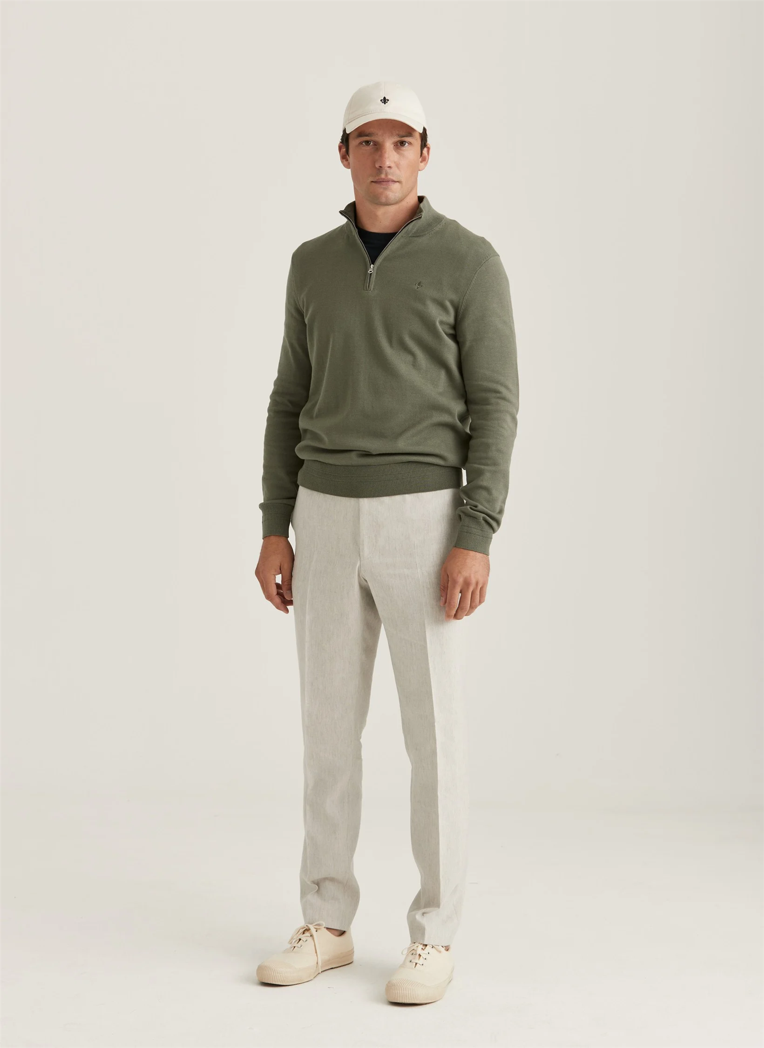 Riley Half Zip-Strikk-Morris-Aandahls