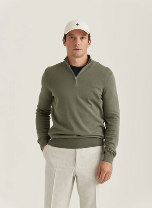 Riley Half Zip-Strikk-Morris-Aandahls