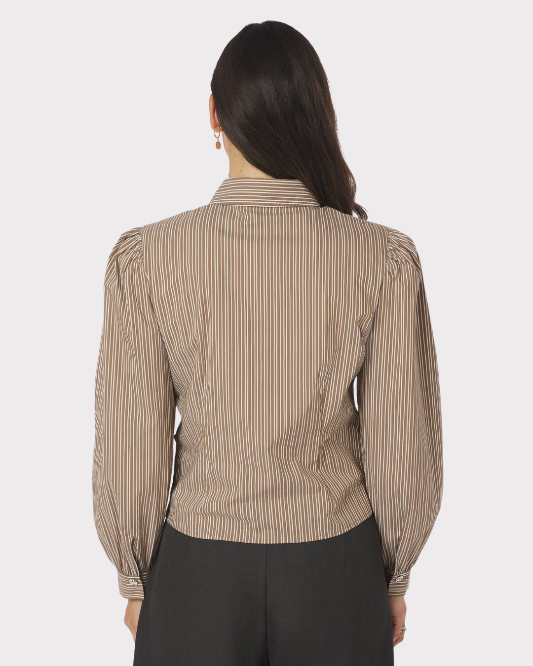 Ritta Stripe Shirt-Skjorte-Neo Noir-Aandahls