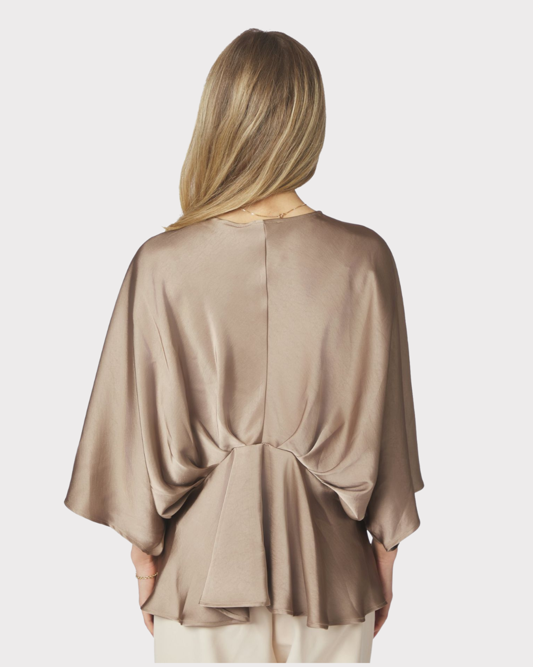 Rivina Heavy Sateen Blouse-Overdel-Neo Noir-Aandahls