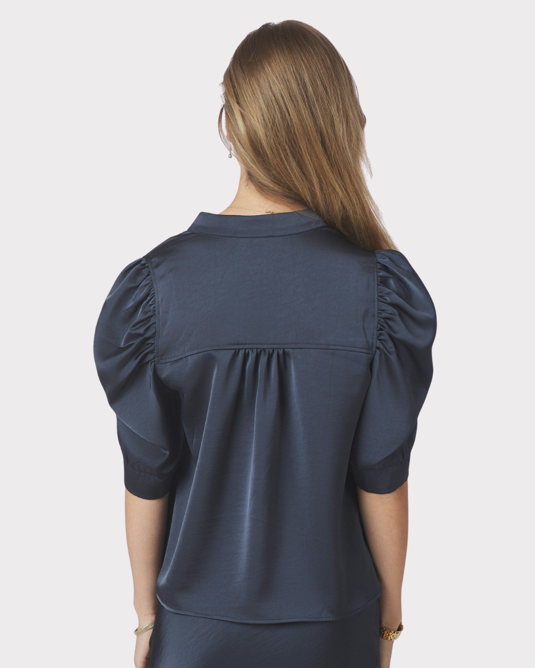 Roella Heavy Sateen Blouse-Overdel-Neo Noir-Aandahls