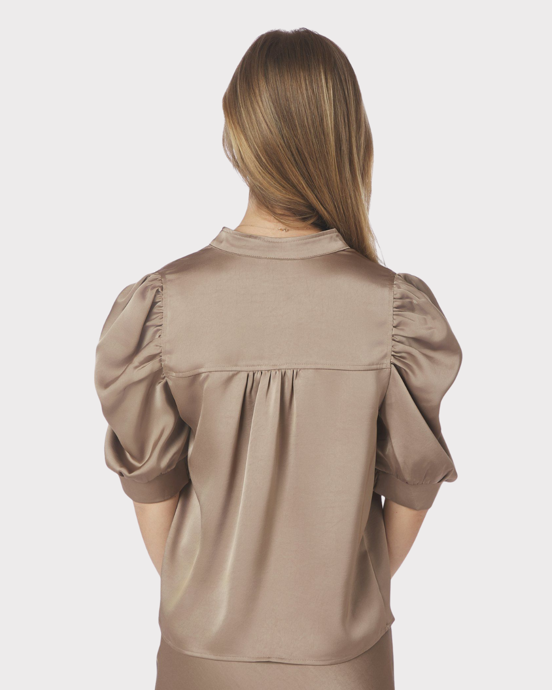 Roella Heavy Sateen Blouse-Overdel-Neo Noir-Aandahls