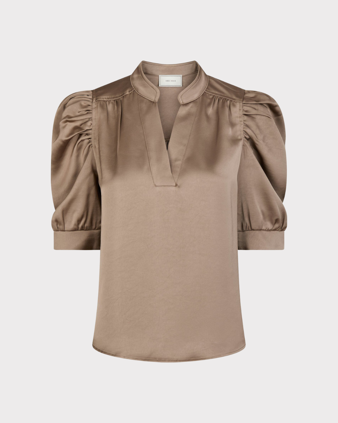 Roella Heavy Sateen Blouse-Overdel-Neo Noir-Aandahls