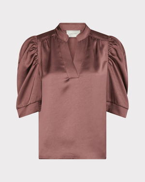 Roella Heavy Sateen Blouse-Overdel-Neo Noir-Aandahls