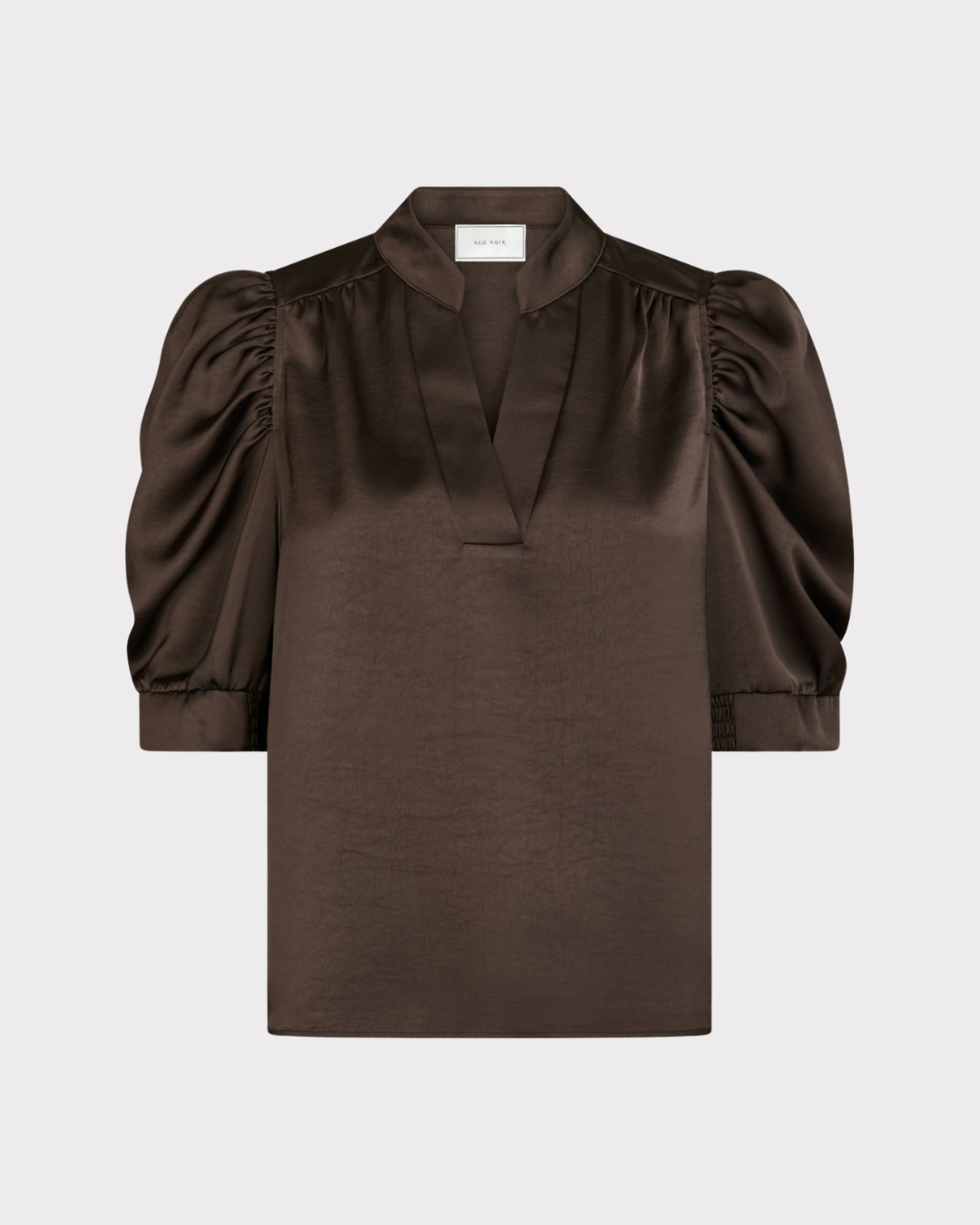 Roella heavy saten blouse-Overdel-Neo Noir-Aandahls