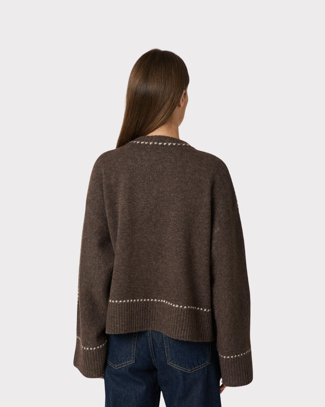 Roeme Knit Stitch Blouse-Genser-Neo Noir-Aandahls