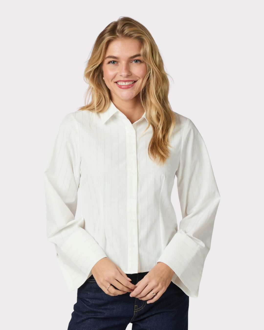 Rosa Solid Shirt-Skjorte-Neo Noir-Aandahls