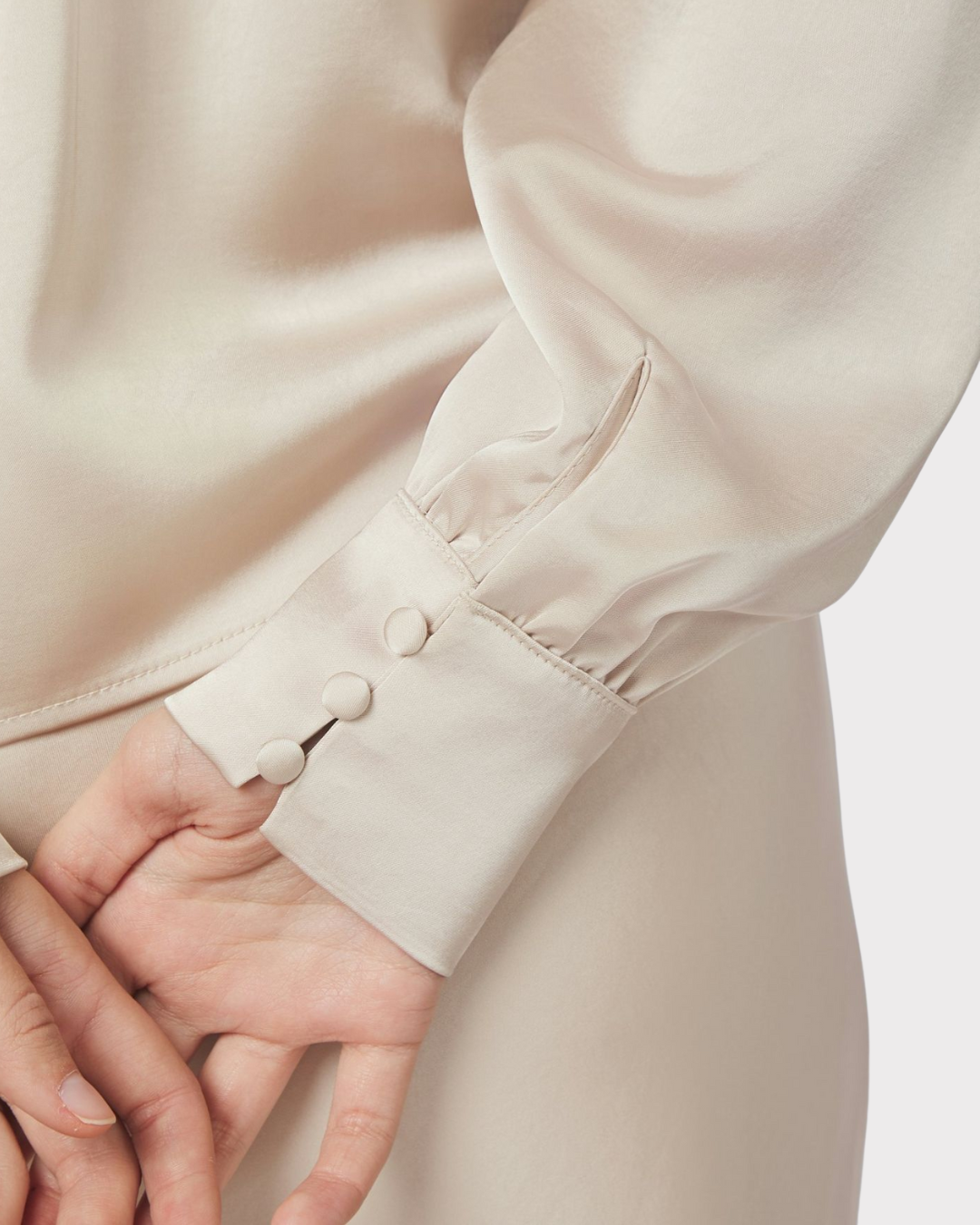 Rosslyn Heavy Sateen Blouse-Overdel-Neo Noir-Aandahls