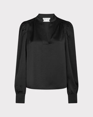 Rosslyn Heavy Sateen Blouse-Overdel-Neo Noir-Aandahls