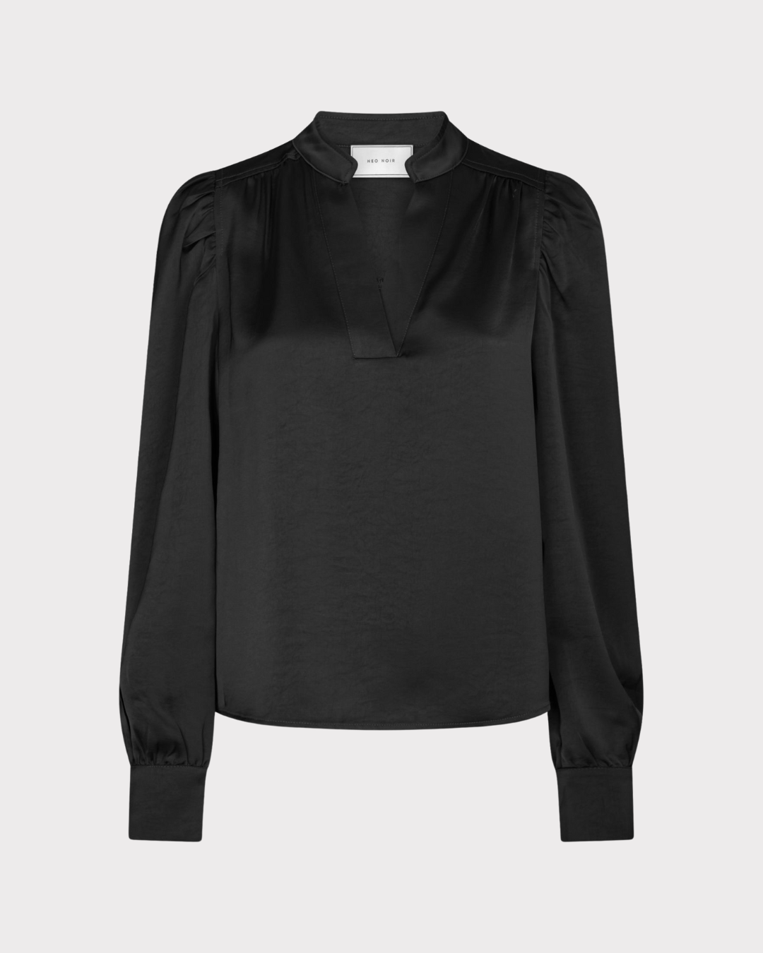 Rosslyn Heavy Sateen Blouse-Overdel-Neo Noir-Aandahls