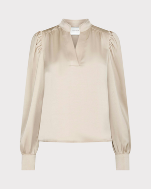 Rosslyn Heavy Sateen Blouse-Overdel-Neo Noir-Aandahls
