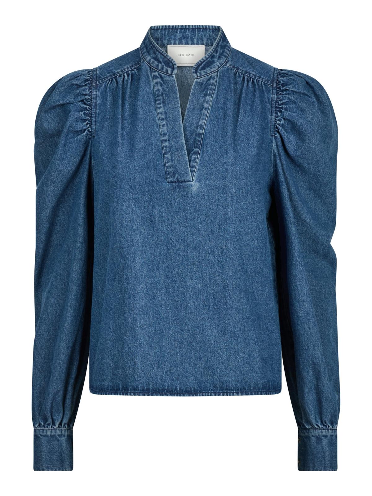 Rosslyn denim blouse-Bluser-Neo Noir-Aandahls