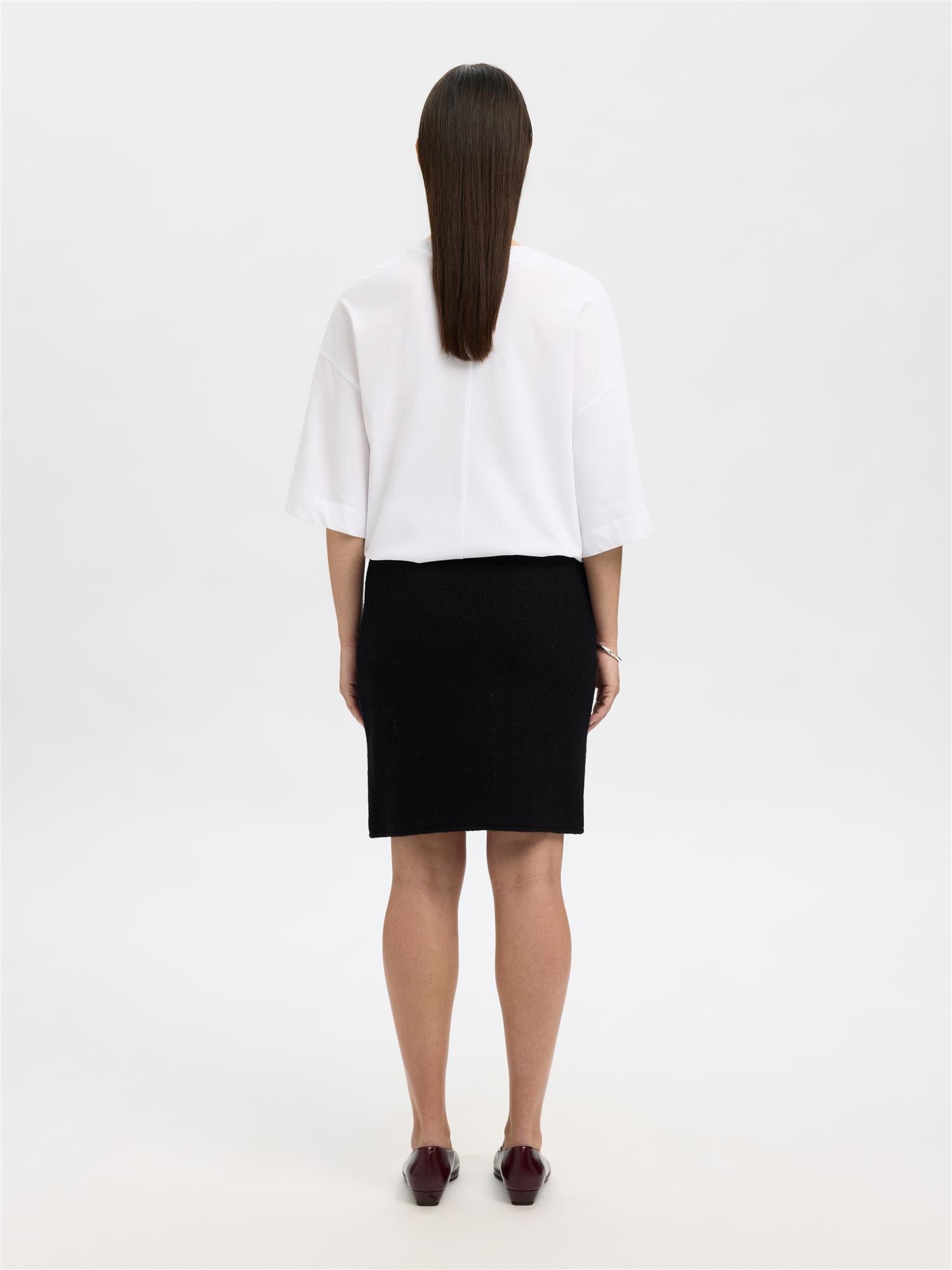 SLFDarla HW KNIT MIDI SKIRT-Skjørt-Selected Femme-Aandahls