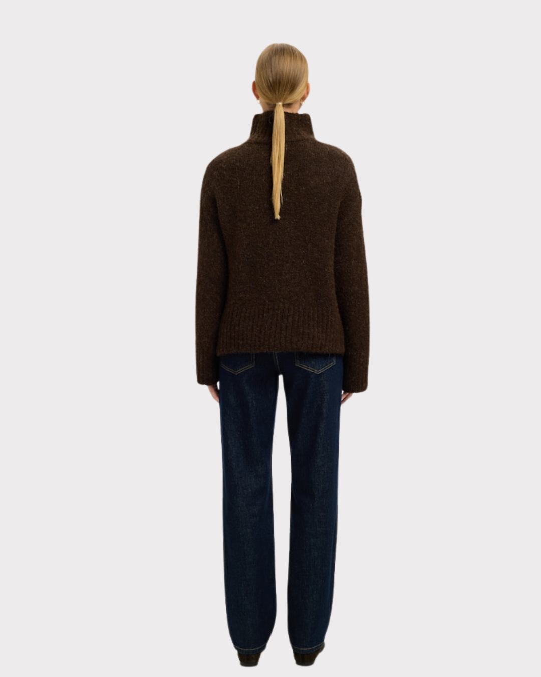 SLFGabriella LS KNIT HIGH NECK NOOS-Strikk-Selected Femme-Aandahls